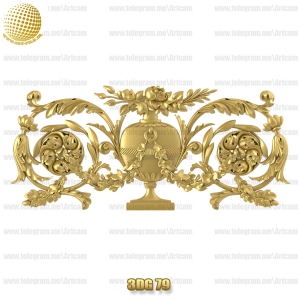 فروش فایل سه بعدی گل دکوری 3Dg79