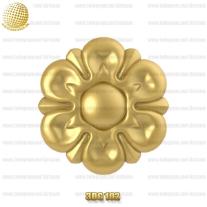 فروش فایل سه بعدی گل دکوری 3Dg102