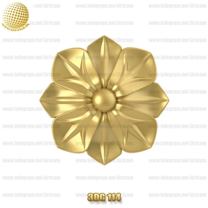 فروش فایل سه بعدی گل دکوری 3Dg114