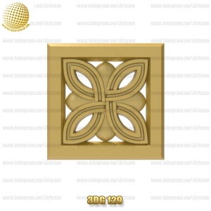 فروش فایل سه بعدی گل دکوری 3Dg129