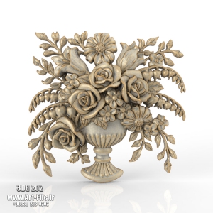 فروش فایل سه بعدی گل دکوری 3Dg202