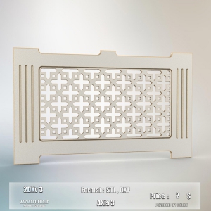 فروش فایل دوبعدی کاور شوفاژ 2DKv3