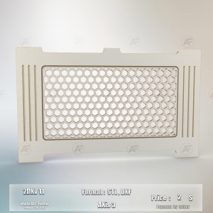 فروش فایل دوبعدی کاور شوفاژ 2DKv11