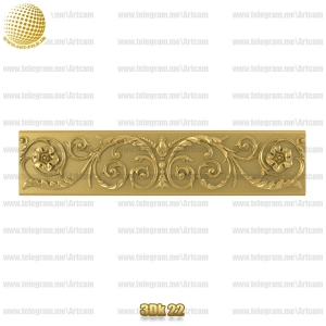 فروش فایل سه بعدی کتیبه و قرنیز 3dk22