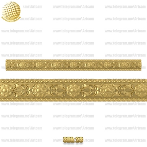 فروش فایل سه بعدی کتیبه و قرنیز 3dk23