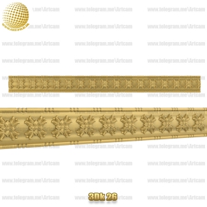 فروش فایل سه بعدی کتیبه و قرنیز 3dk26