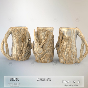 فروش فایل سه بعدی لیوان . ماگ . کوکسای  3dB50