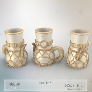 فروش فایل سه بعدی لیوان . ماگ . کوکسای  3dB60