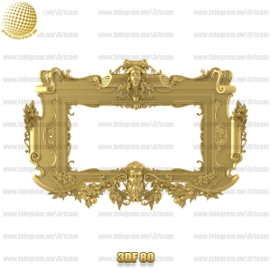 فروش فایل سه بعدی فریم و قاب آینه 3df80