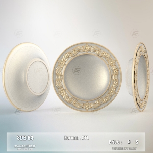 فروش فایل سه بعدی سینی دفرمه  3dB63